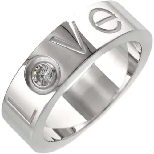 Pre-owned White Gold rings , female, Sizes: ONE SIZE - Cartier Vintage - Modalova