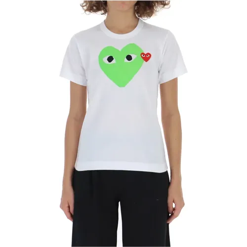 T-Shirts , Damen, Größe: XS - Comme des Garçons Play - Modalova