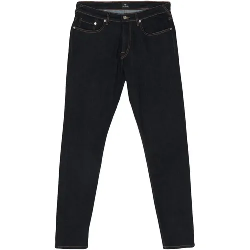 Schwarze Tapered Fit Denim Jeans , Herren, Größe: W31 - PS By Paul Smith - Modalova