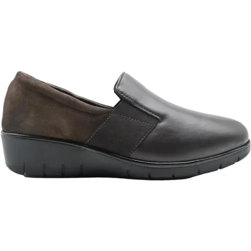 Low Shoes in Dark Style , female, Sizes: 7 UK, 5 UK - Cinzia Soft - Modalova