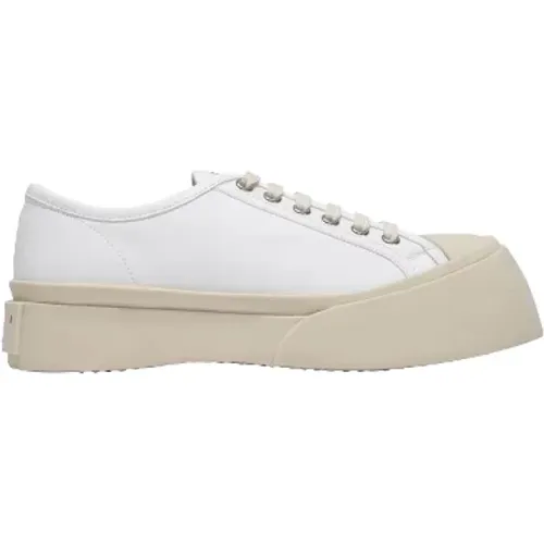 Leather sneakers , female, Sizes: 6 UK, 4 UK, 5 UK, 8 UK, 3 UK - Marni - Modalova