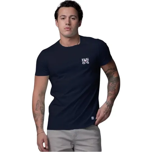 Bedrucktes Logo T-Shirt - Blau , Herren, Größe: M - Redskins - Modalova