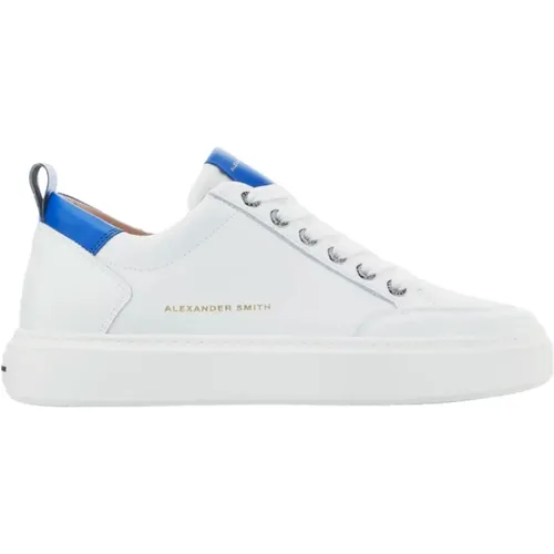Luxus Weiße Bluette Street Style Sneakers , Herren, Größe: 41 EU - Alexander Smith - Modalova