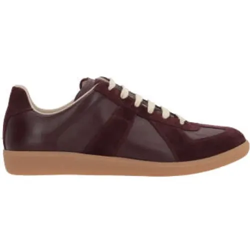 Bordeaux Low-Top Sneakers , Herren, Größe: 45 EU - Maison Margiela - Modalova