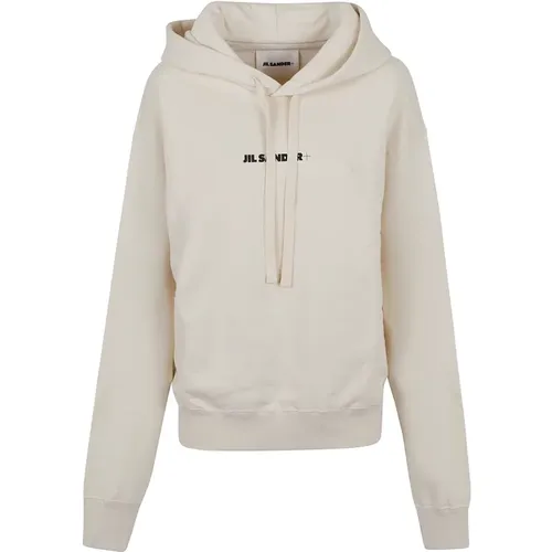 Luxurious Nude Sweatshirt with Hood , female, Sizes: M - Jil Sander - Modalova