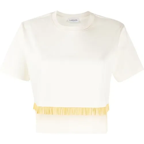 Fransiges Crop T-Shirt Lanvin - Lanvin - Modalova