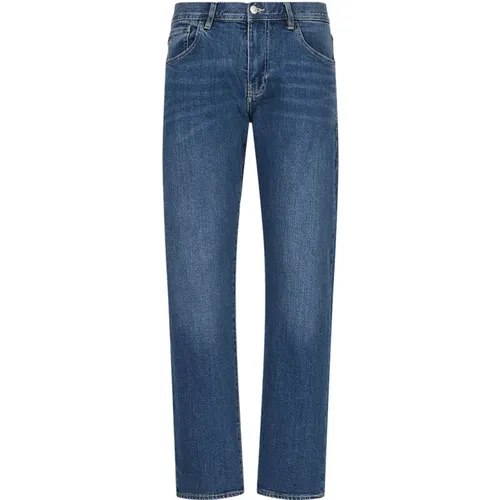 Denim Jeans mit Reißverschluss Multitasche , Herren, Größe: W30 - Armani Exchange - Modalova