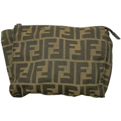 Pre-owned Canvas clutches , female, Sizes: ONE SIZE - Fendi Vintage - Modalova