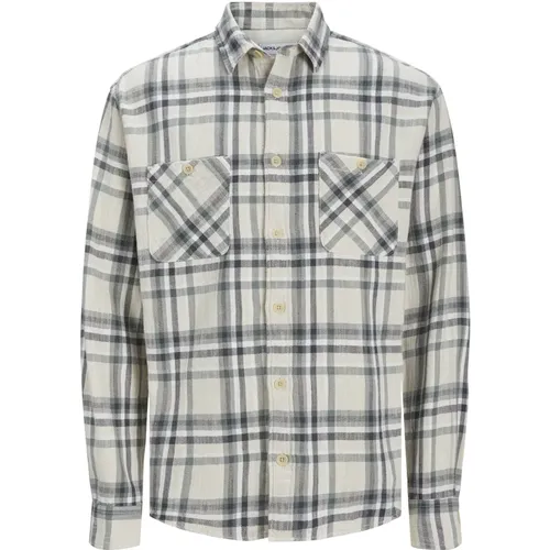 JackJones Hemd Michael Langarmhemd , Herren, Größe: L - jack & jones - Modalova