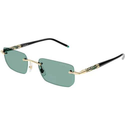 Metallic Sunglasses Ss24 , male, Sizes: 54 MM - Montblanc - Modalova