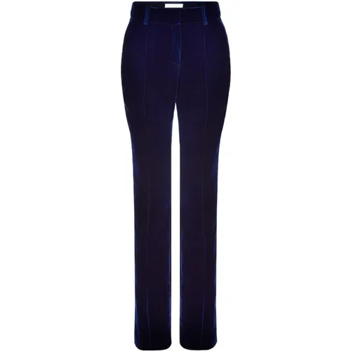 Blaue Velvet Straight Leg Hose - Nina Ricci - Modalova