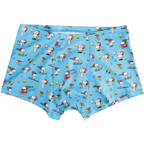 Snoopy Print Boxershorts - Limitierte Weihnachtsedition , Herren, Größe: XL - MC2 Saint Barth - Modalova