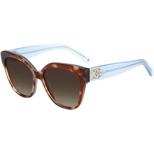 Braune Acetat Sonnenbrille für Frauen - Kate Spade - Modalova