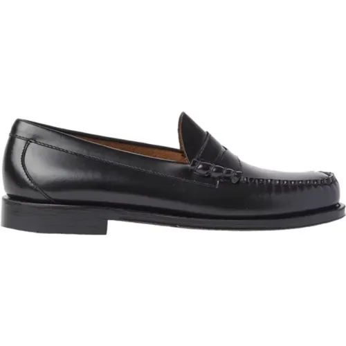 Lederloafers mit Diamantschnittmaske , Herren, Größe: 41 1/2 EU - G.H. Bass & Co. - Modalova