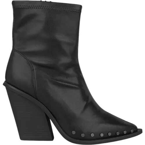 Studded Pointed Toe Ankle Boots , female, Sizes: 4 UK, 5 UK, 6 UK - Alma en Pena - Modalova