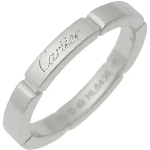 Pre-owned White Gold rings , female, Sizes: ONE SIZE - Cartier Vintage - Modalova