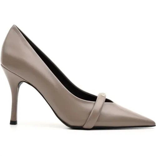 Beige Heeled Decollete Shoes , female, Sizes: 4 1/2 UK, 6 UK, 3 UK, 7 UK, 5 UK - Furla - Modalova