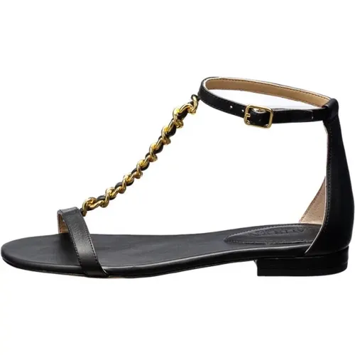Elise Flat Sandals - Stylish and Comfortable , female, Sizes: 4 UK, 3 1/2 UK, 5 1/2 UK - Ralph Lauren - Modalova