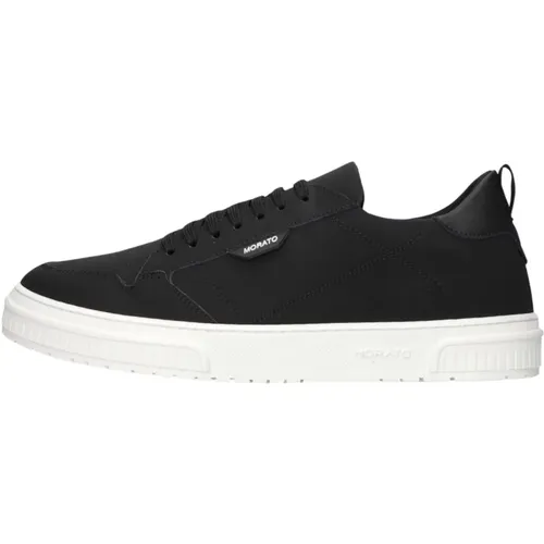 Schwarze Nubuk Low Top Sneakers , Herren, Größe: 40 EU - Antony Morato - Modalova