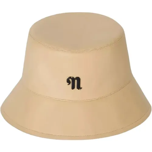 Beiger Leder-Bucket-Hut Caran - Nanushka - Modalova