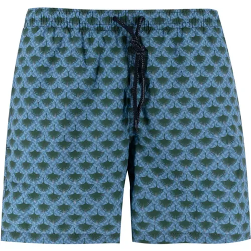 Abstract Pattern Swimwear Boxer Shorts , male, Sizes: 2XL - Drumohr - Modalova