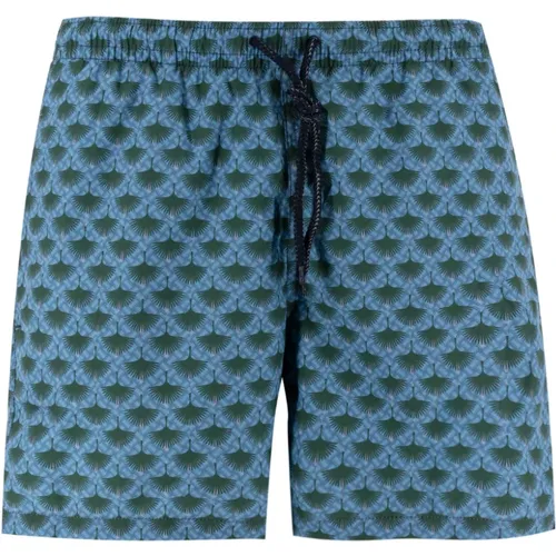 Abstract Pattern Swimwear Boxer Shorts , male, Sizes: L, XL, M, 2XL - Drumohr - Modalova