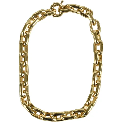 Goldener Chunky Chain Halskette , Damen, Größe: ONE Size - Federica Tosi - Modalova