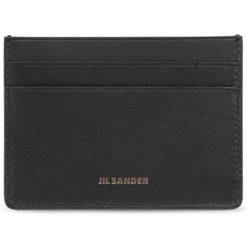 Leather card case , female, Sizes: ONE SIZE - Jil Sander - Modalova