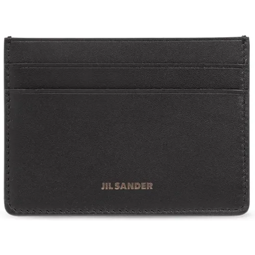 Leather card case , male, Sizes: ONE SIZE - Jil Sander - Modalova