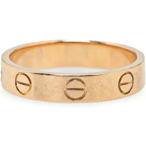 Pre-owned Rose Gold rings , female, Sizes: ONE SIZE - Cartier Vintage - Modalova