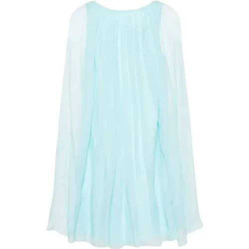 Clear Silk Layered Dress , female, Sizes: M, S, XS - Max Mara - Modalova