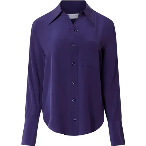 Silk Buttoned Shirt , female, Sizes: XS - Equipment - Modalova
