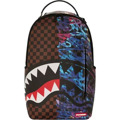 Sharks in Stickers Backpack MultiColour , unisex, Sizes: ONE SIZE - Sprayground - Modalova