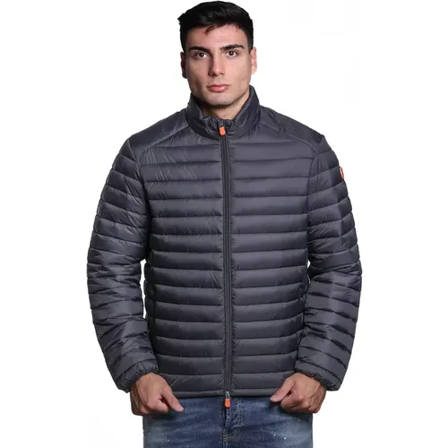 Schwarze Nylonjacke Giga01 Alexander , Herren, Größe: 3XL - Save The Duck - Modalova