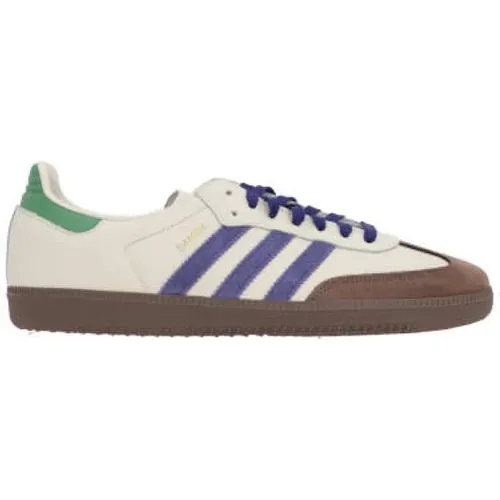 Beige Low-Top Sneakers with Suede Detail , male, Sizes: 8 1/2 UK, 10 UK - Adidas - Modalova