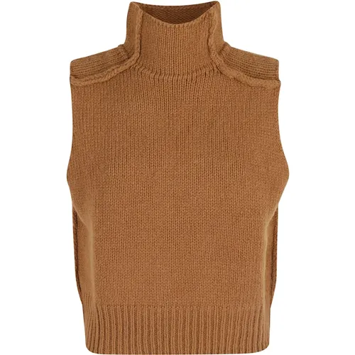 Mock Neck Pullover , Damen, Größe: S - Roberto Collina - Modalova