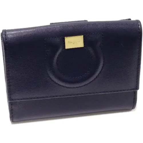 Pre-owned Leather wallets , female, Sizes: ONE SIZE - Salvatore Ferragamo Pre-owned - Modalova