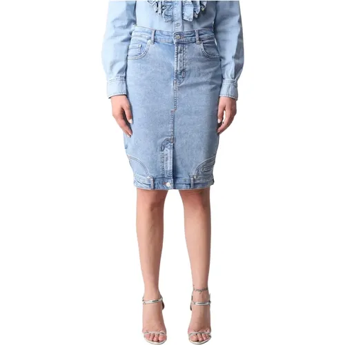Stylish Denim Skirt for Women , female, Sizes: M - Moschino - Modalova