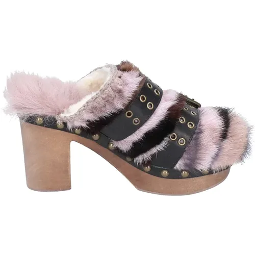 Fur Sandals Women Stylish Shoes , female, Sizes: 6 UK, 7 UK - Mou - Modalova