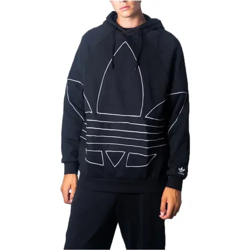 Printed Hooded Sweatshirt for Men , male, Sizes: L - Adidas - Modalova