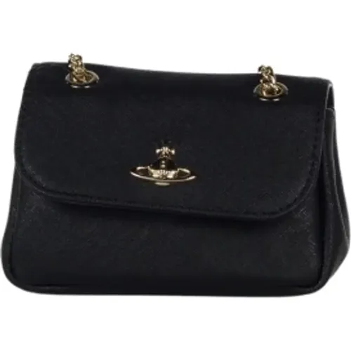 Small Saffiano Leather Bag , female, Sizes: ONE SIZE - Vivienne Westwood - Modalova