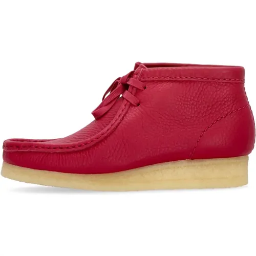 Berry Leather Wallabee Boot - Streetwear Kollektion - Clarks - Modalova