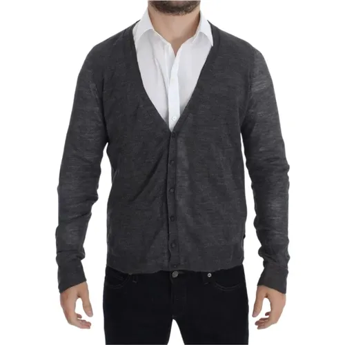 Elegant Wool Blend Cardigan Sweater , male, Sizes: L - Costume National - Modalova