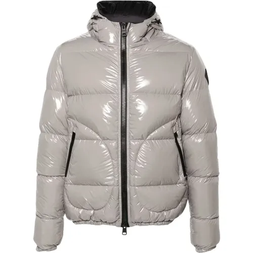 Grey Padded Quilted Coat , male, Sizes: 2XL, XL, M, L - Herno - Modalova