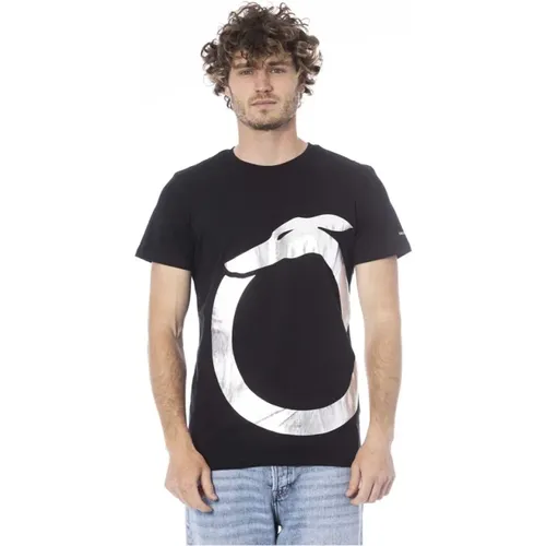 Schwarzes Strandkleid T-Shirt Logo-Druck , Herren, Größe: 2XL - Trussardi - Modalova