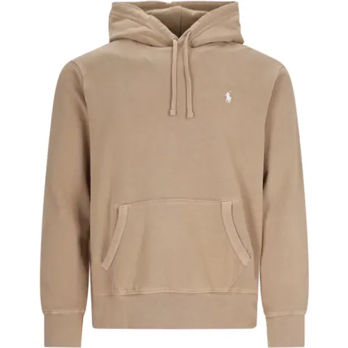 Beiger Logo Kapuzenpullover , Herren, Größe: XL - Ralph Lauren - Modalova