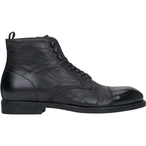 Men's Leather Laced-Up Ankle Boots Er00116160 , male, Sizes: 5 UK, 10 UK, 8 UK, 7 UK, 9 UK, 6 UK - Estro - Modalova