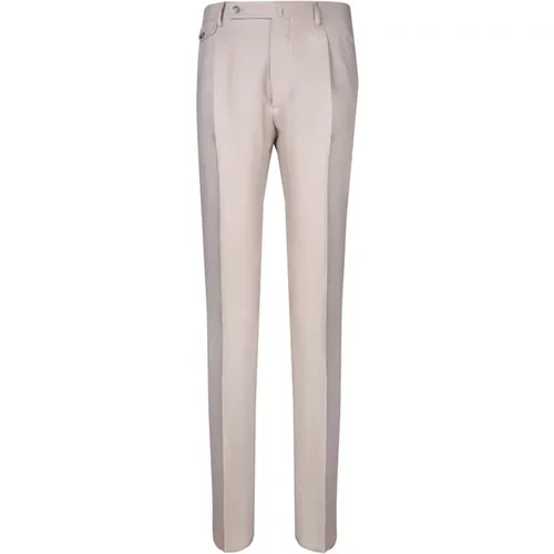 Mens Clothing Trousers White Ss24 , male, Sizes: L, XL - Tagliatore - Modalova