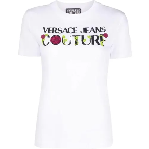 Modisches T-Shirt von , Damen, Größe: L - Versace Jeans Couture - Modalova