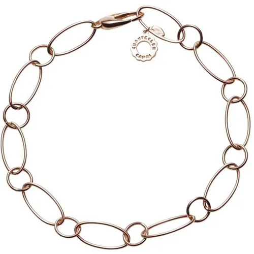 Roségoldenes Armband mit ovalen und runden Gliedern - Chantecler - Modalova